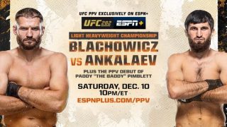 Watch UFC 282: Błachowicz vs Ankalaev PPV 12/10/22