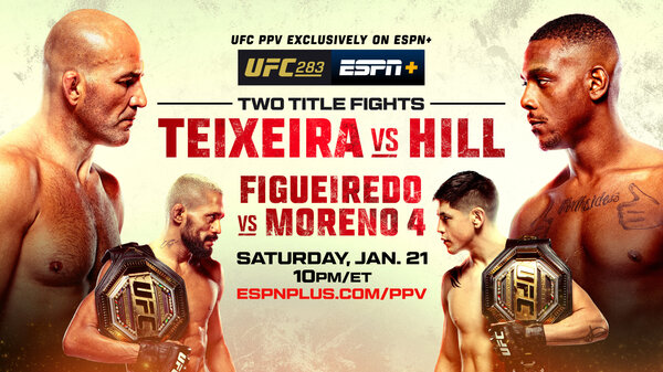 Watch UFC 283: Teixeira vs Hill PPV 1/21/23