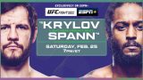 Watch UFC Fight Night: Krylov vs Spann 2/25/23