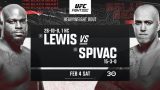 Watch UFC Fight Night: Lewis vs Spivak 2/4/23