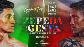 Watch Dazn Boxing William Zepeda vs Mercito Gesta 9/16/23
