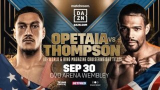 Watch Opetaia vs Thompson 9/30/23