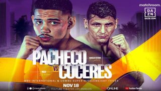 Watch Dazn Boxing Pacheco vs Coceres 11/18/23