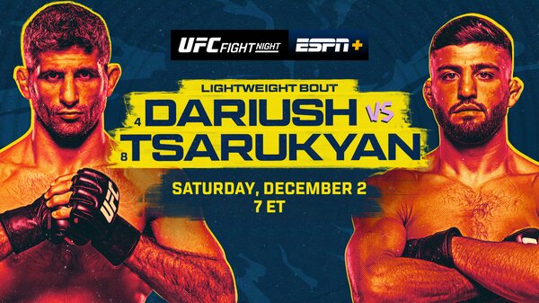 Watch UFC Fight Night Dariush vs Tsarukyan 12 2 23 Watch Wrestling